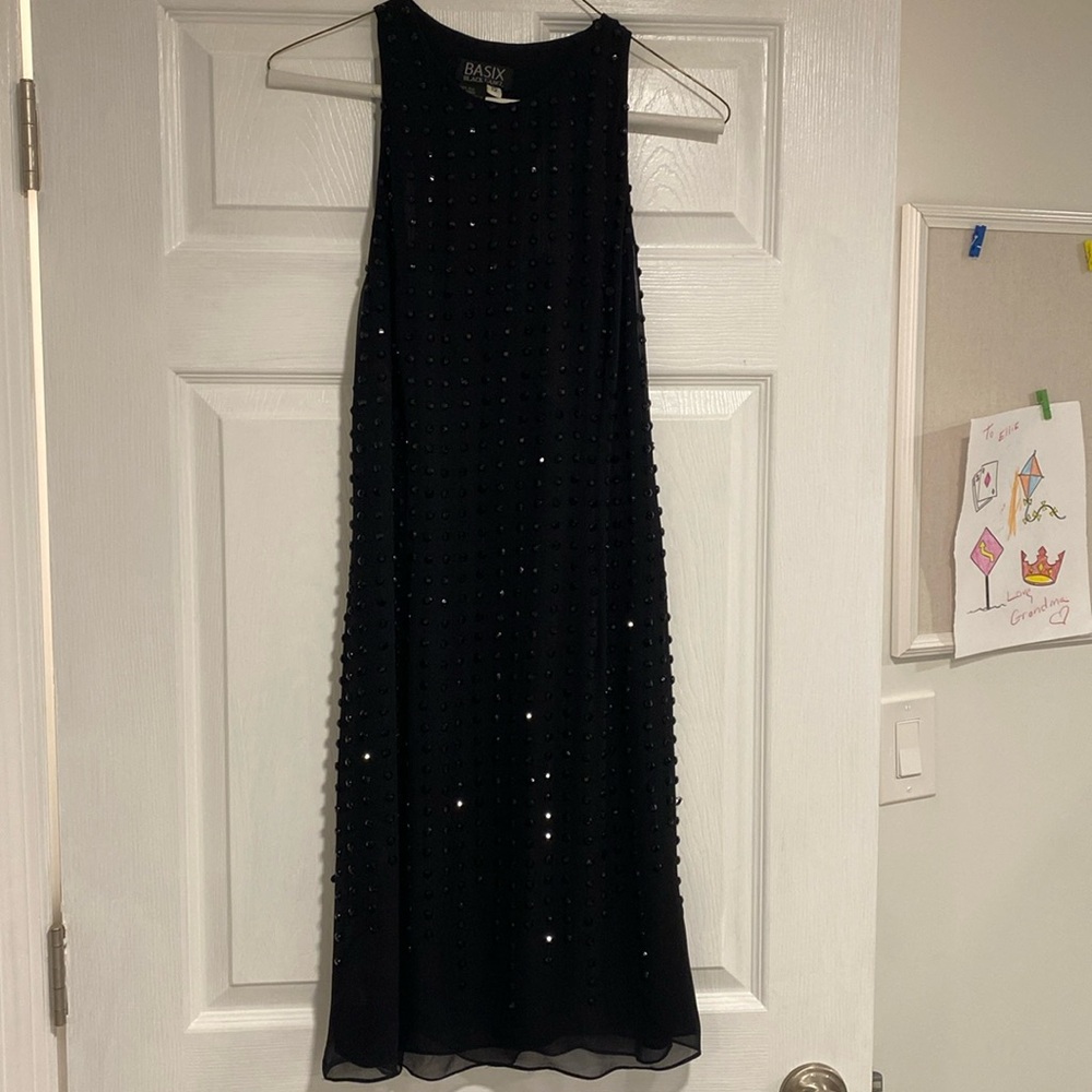 Excellent Condition Black beaded dress